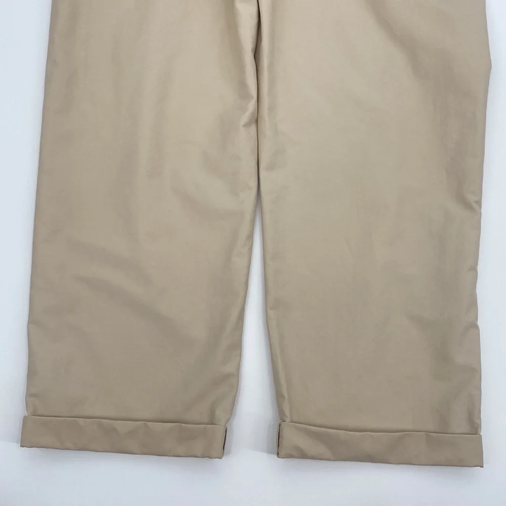 TWP Size Womens 12 Tan Office Ankle Pants - Picture 9 of 13
